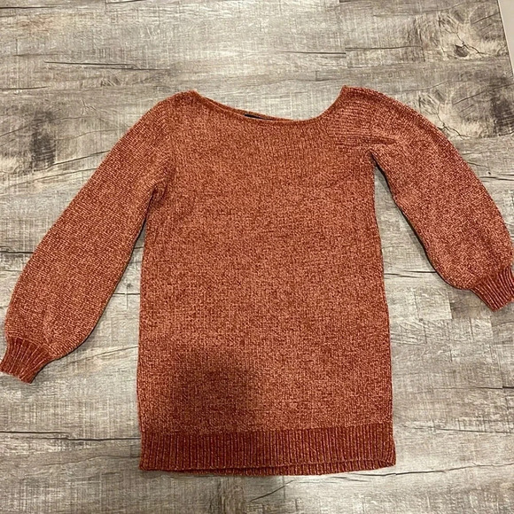 Vici - Redish Orange - Sweater Tunic - Size Small - Gently Used!! - Picture 2 of 10